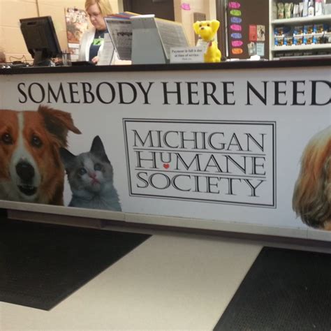 Humane society michigan - Michigan Humane creates thousands of new families each year as we adopt out companion animals. Search for your new friend at one of our animal shelters near you! …